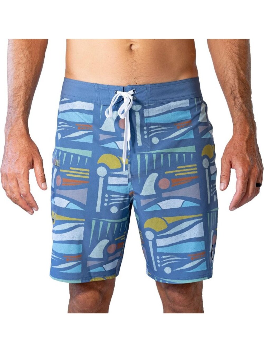 Men's 18"-19" 4-Way Stretch Swim Trunks | Comfortable Boardshorts for Surfing